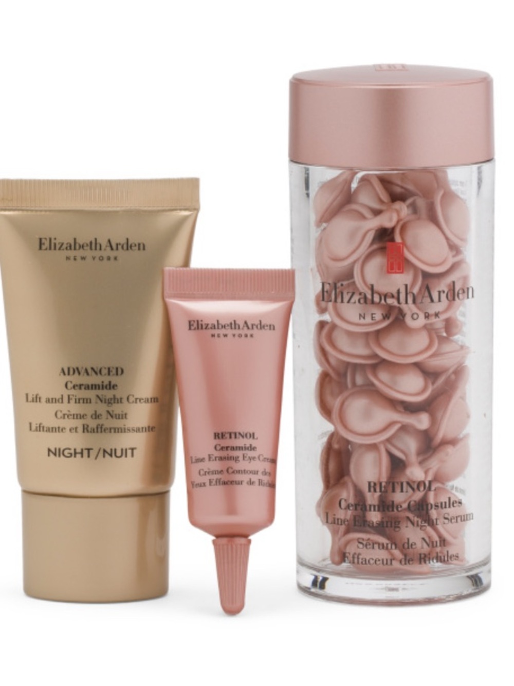 ELIZABETH ARDEN 3pc Retinol Ceramide Capsules Nightly Performance Set